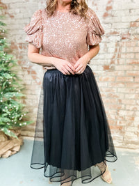 Sommer Tulle + Satin Skirt - FINAL SALE