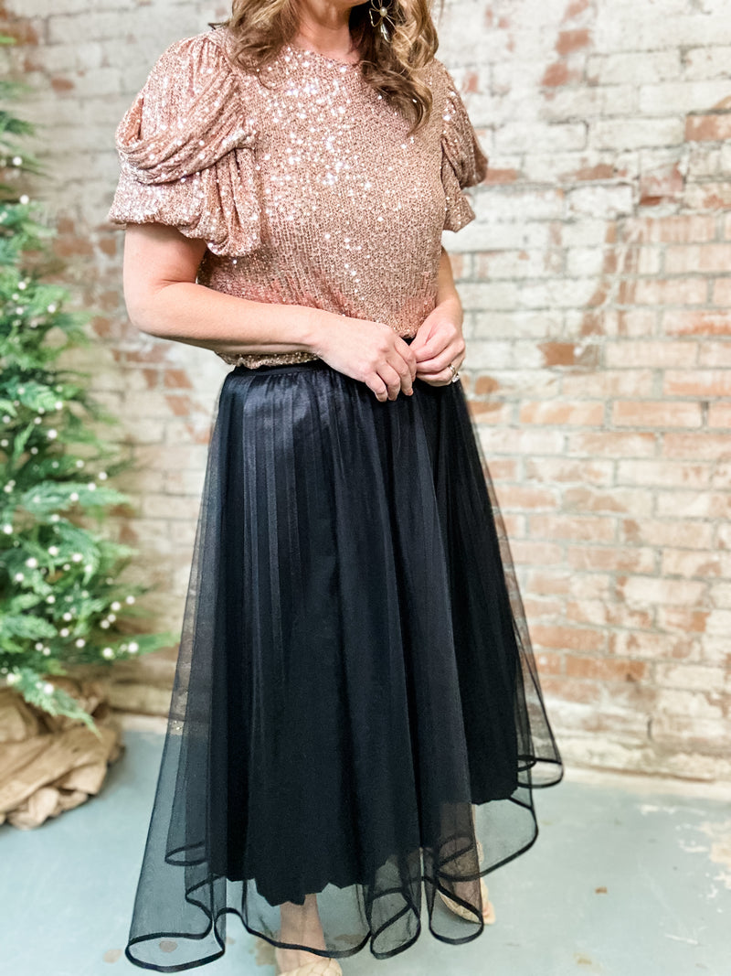 Sommer Tulle + Satin Skirt - FINAL SALE