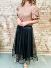 Sommer Tulle + Satin Skirt - FINAL SALE