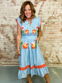 Daphney Embroidered Dress