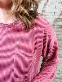 Oakleigh Textured Ribbed Top