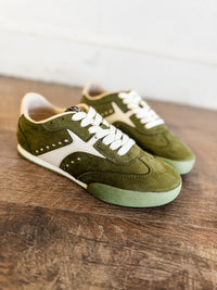 Shu Shop Raven Olive Green Sneakers