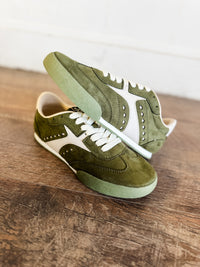 Shu Shop Raven Olive Green Sneakers
