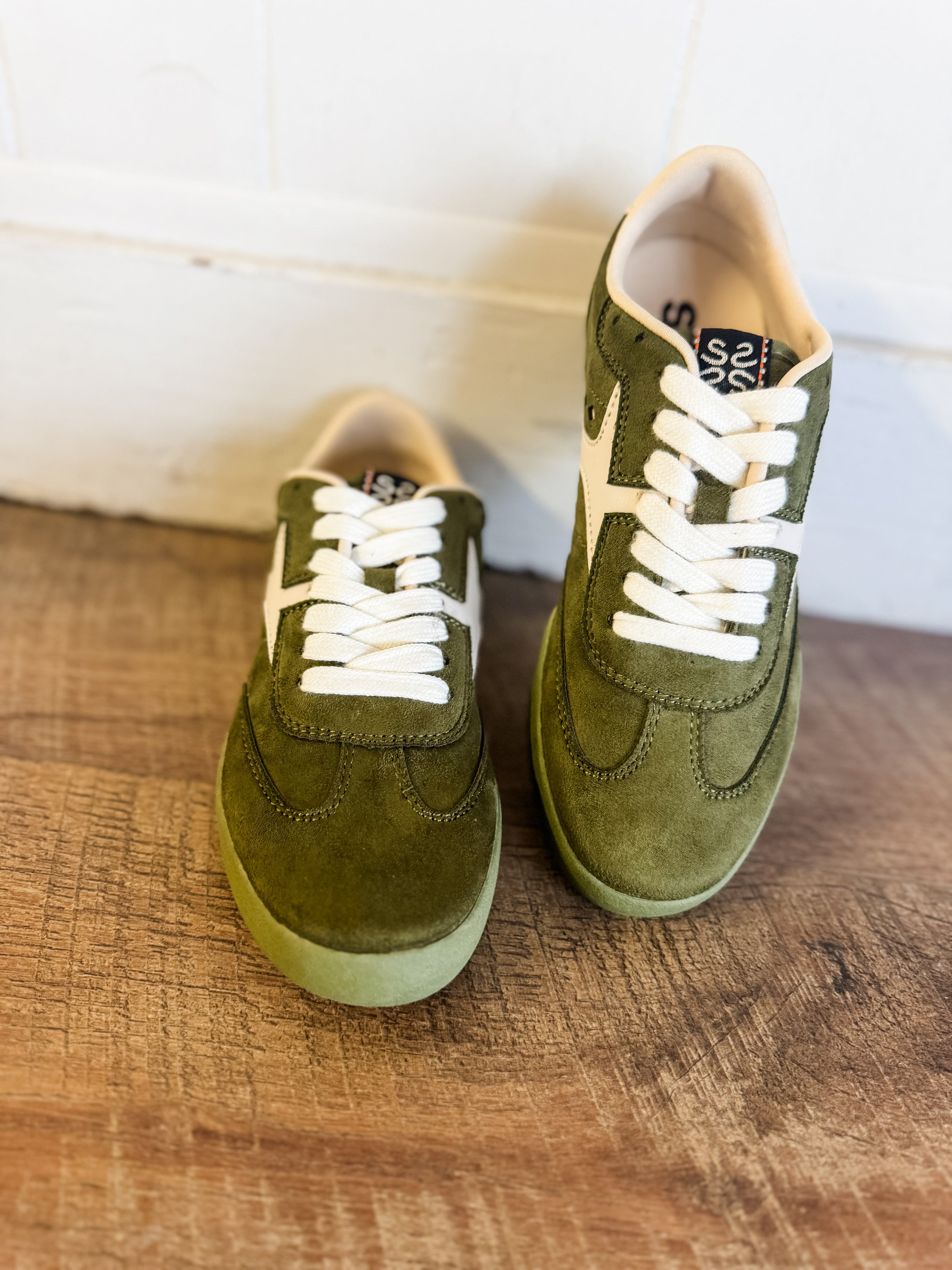Shu Shop Raven Olive Green Sneakers