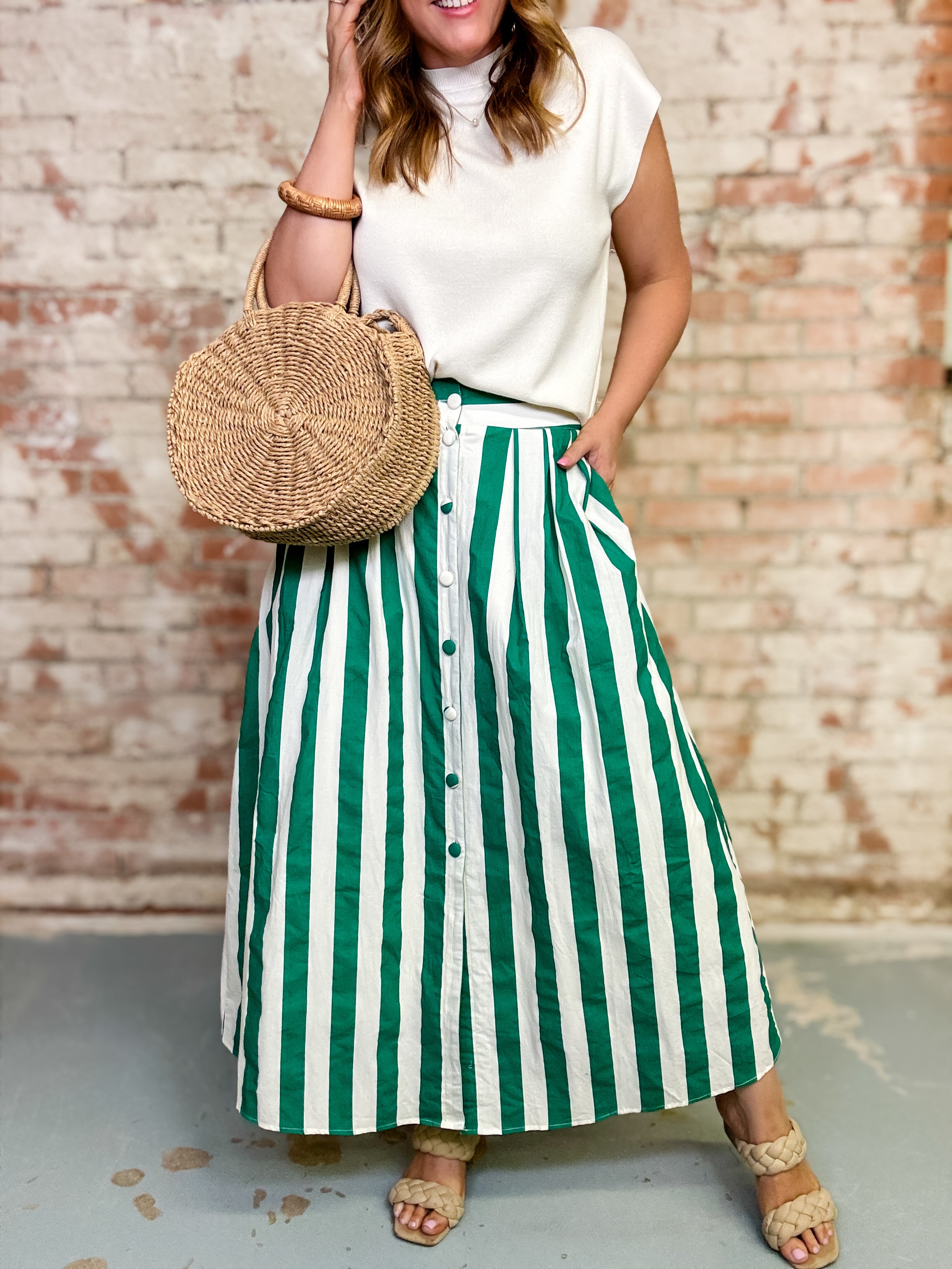 Nieko Striped Skirt