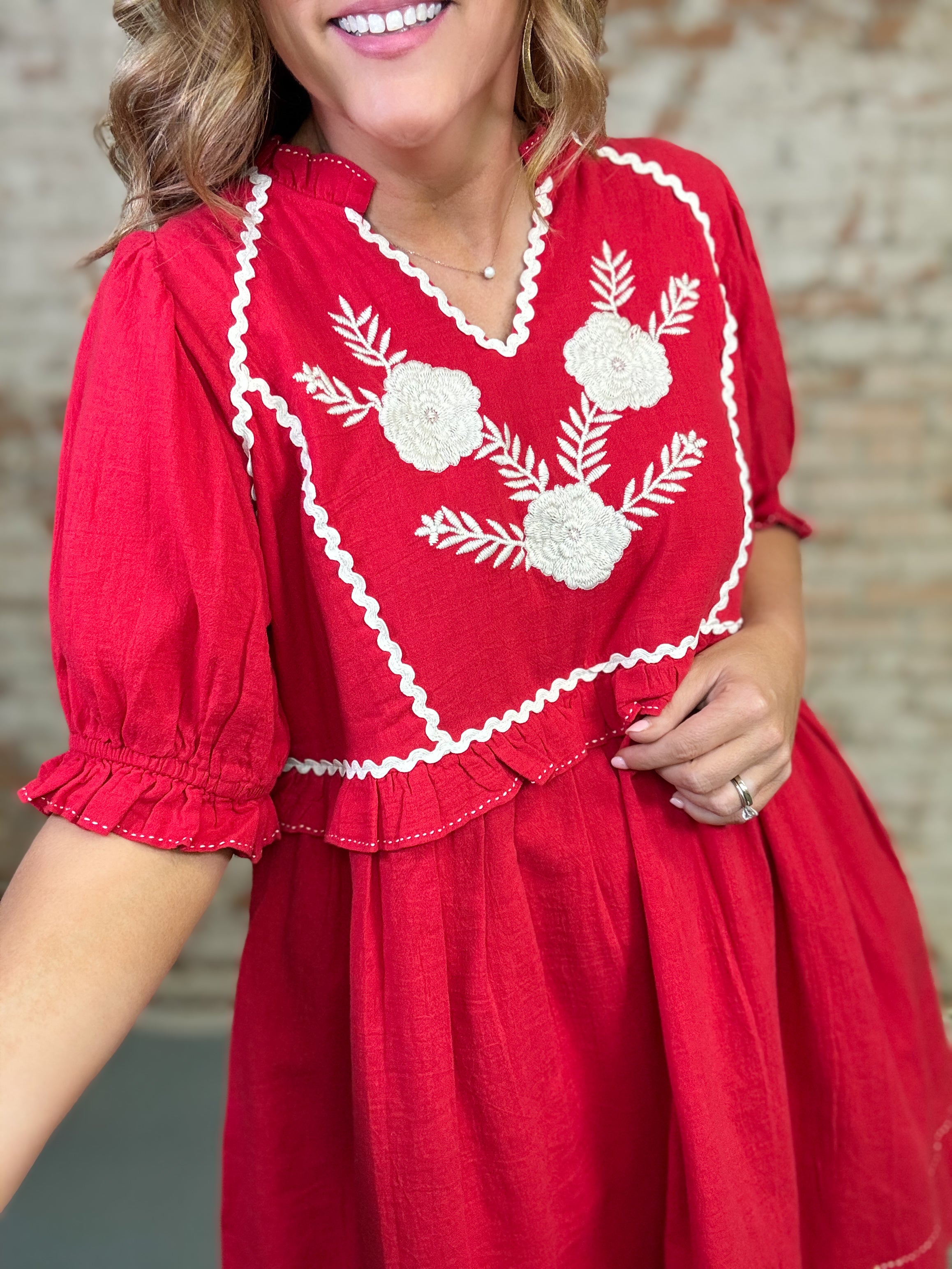 Sister Mary Talia Embroidered Dress
