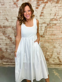 Kris Solid Sleeveless Dress