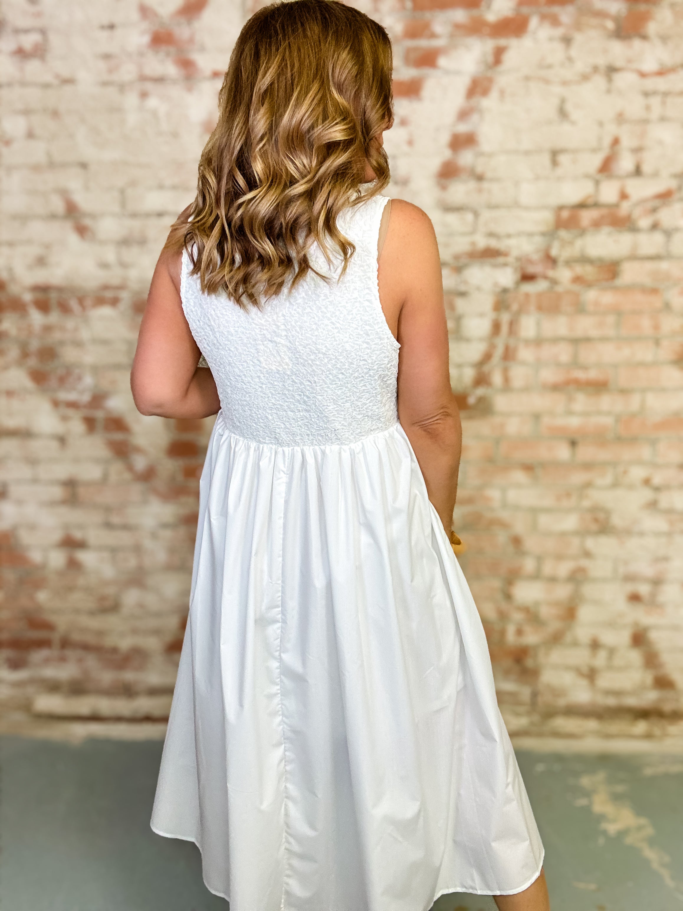 Kris Solid Sleeveless Dress