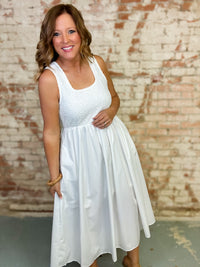 Kris Solid Sleeveless Dress