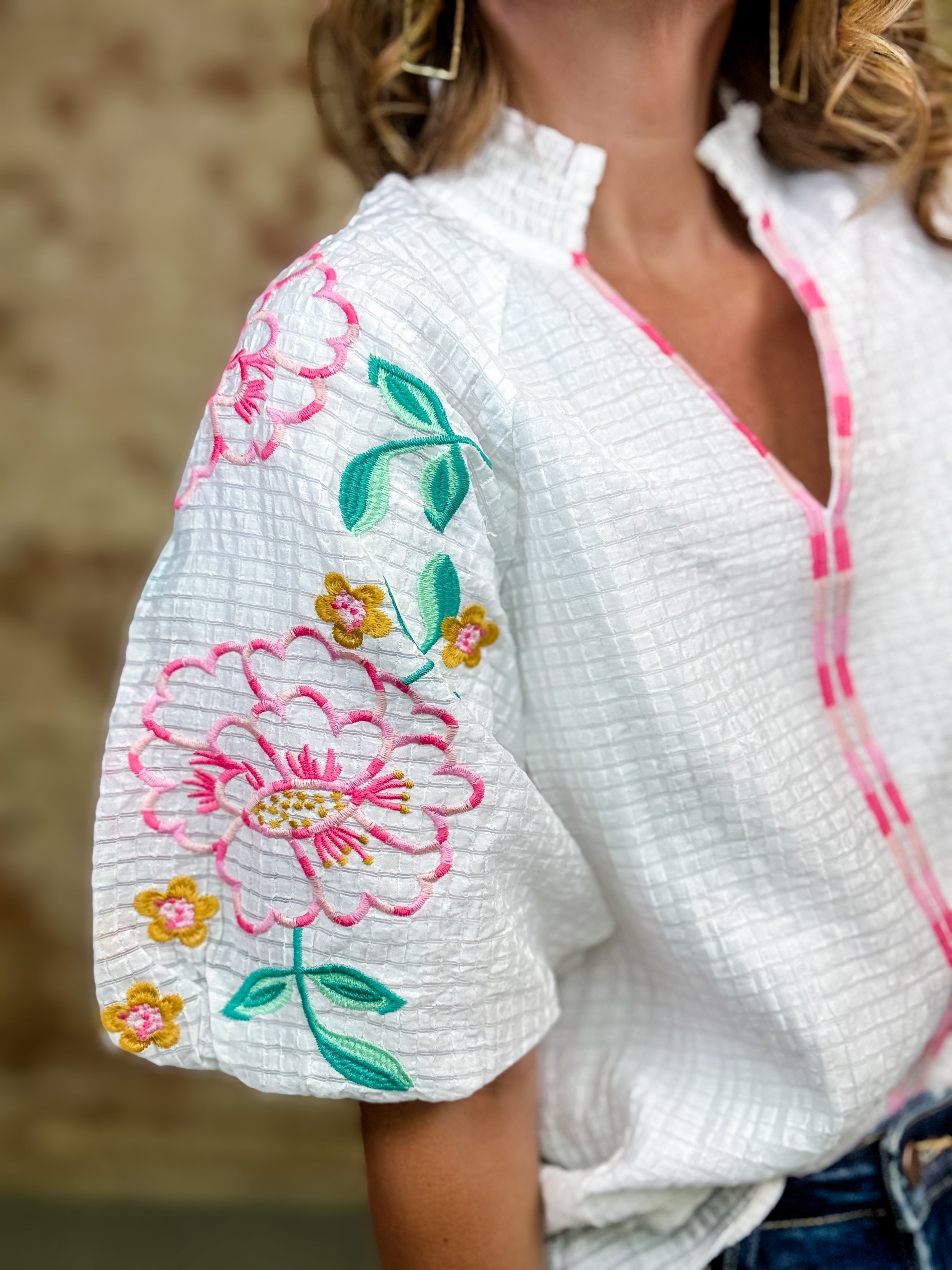 THML Antonella Crinkle Top