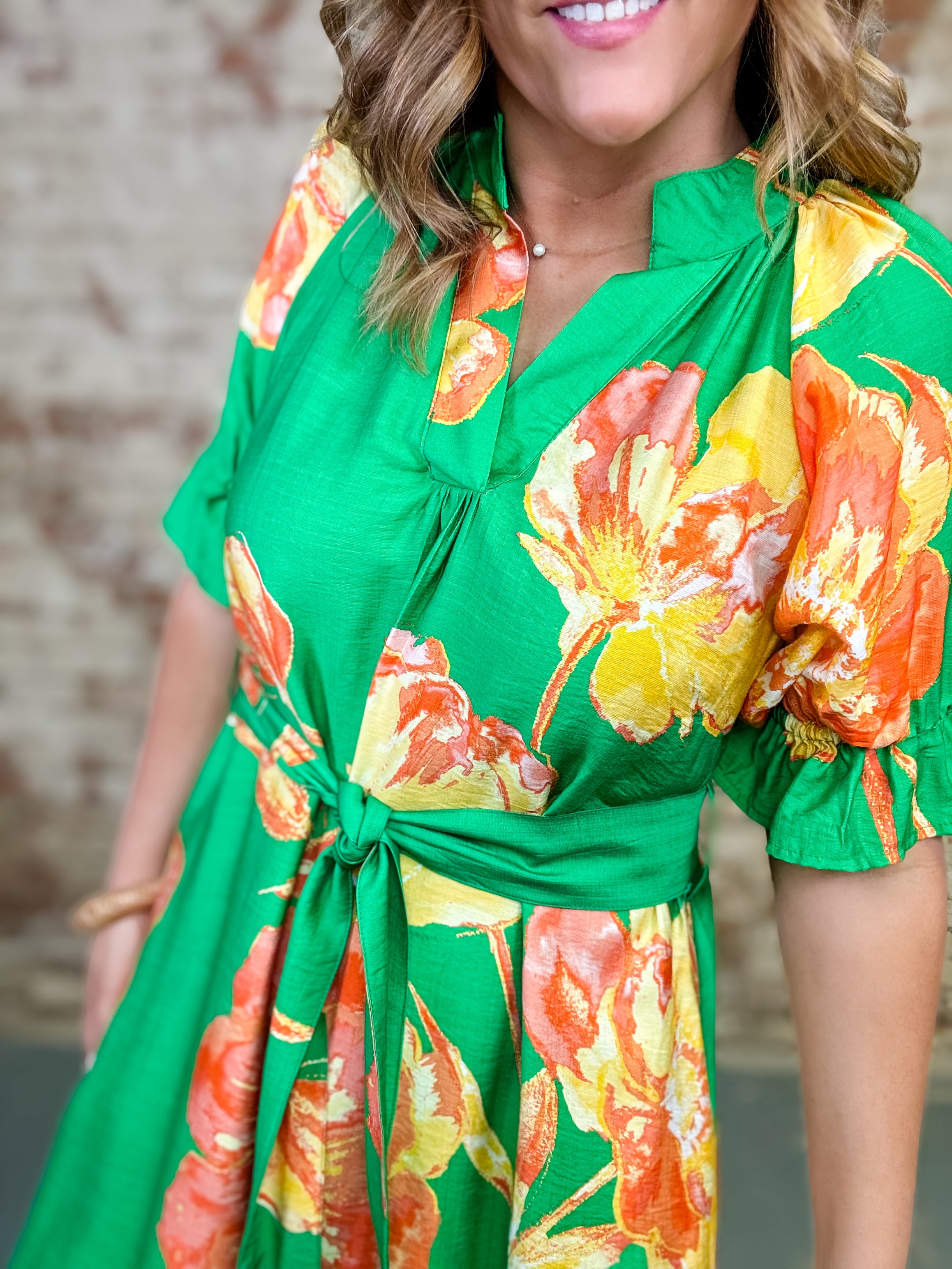 Jamela Boho Midi Dress