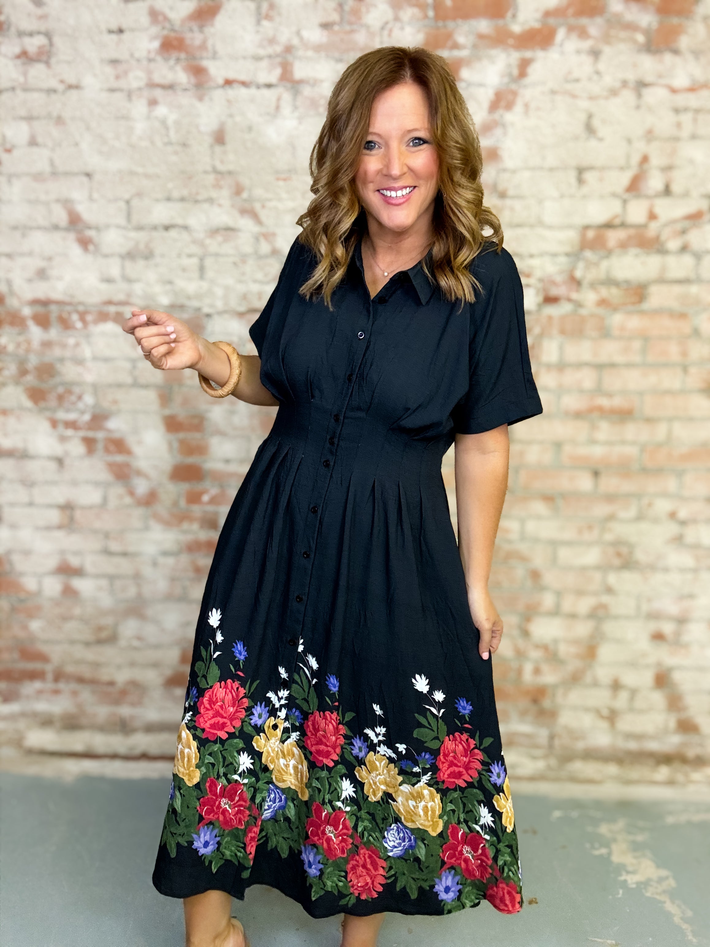 Fia Floral Midi Dress