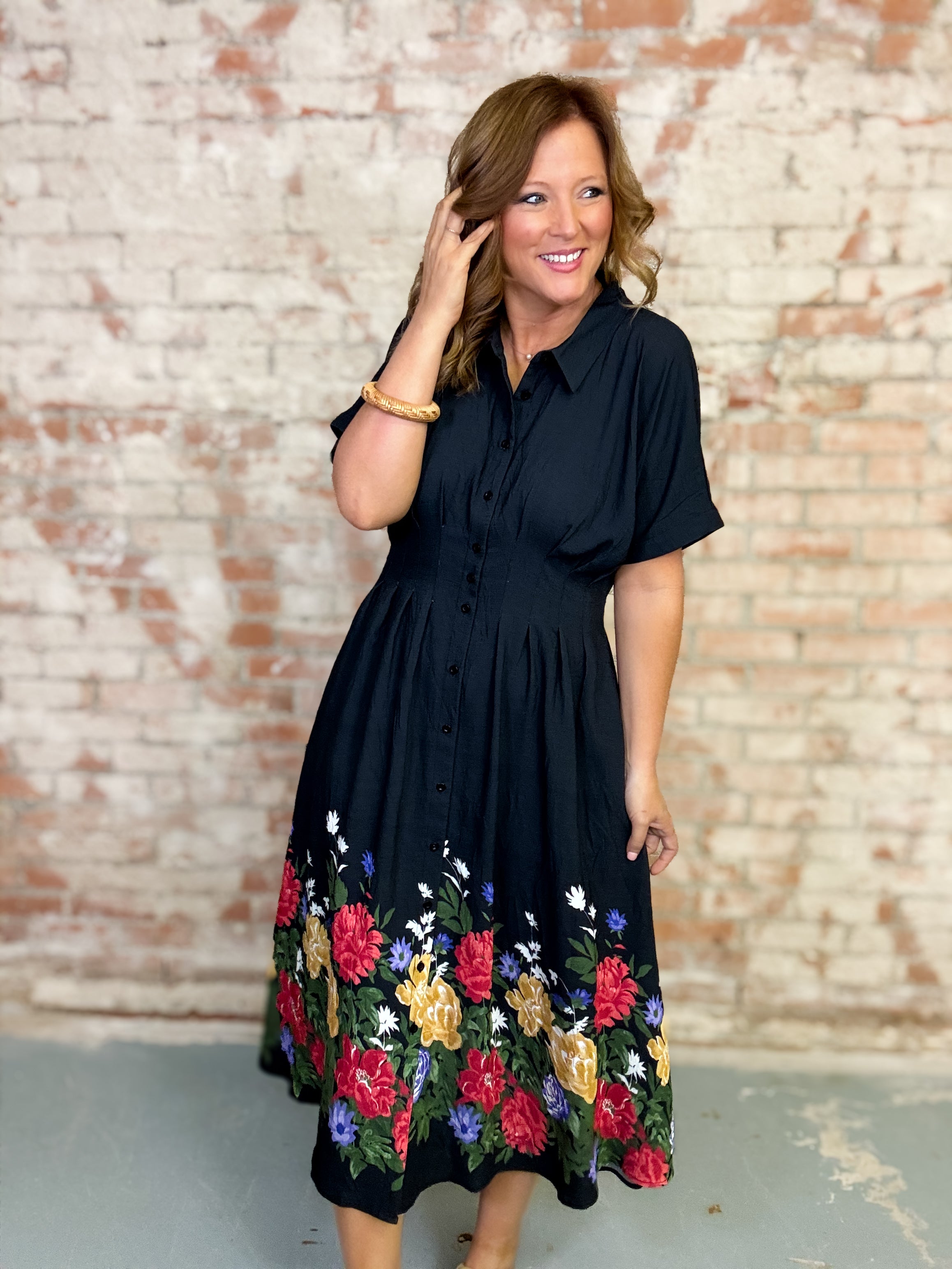 Fia Floral Midi Dress