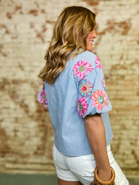 THML Wrenley Embroidered Top