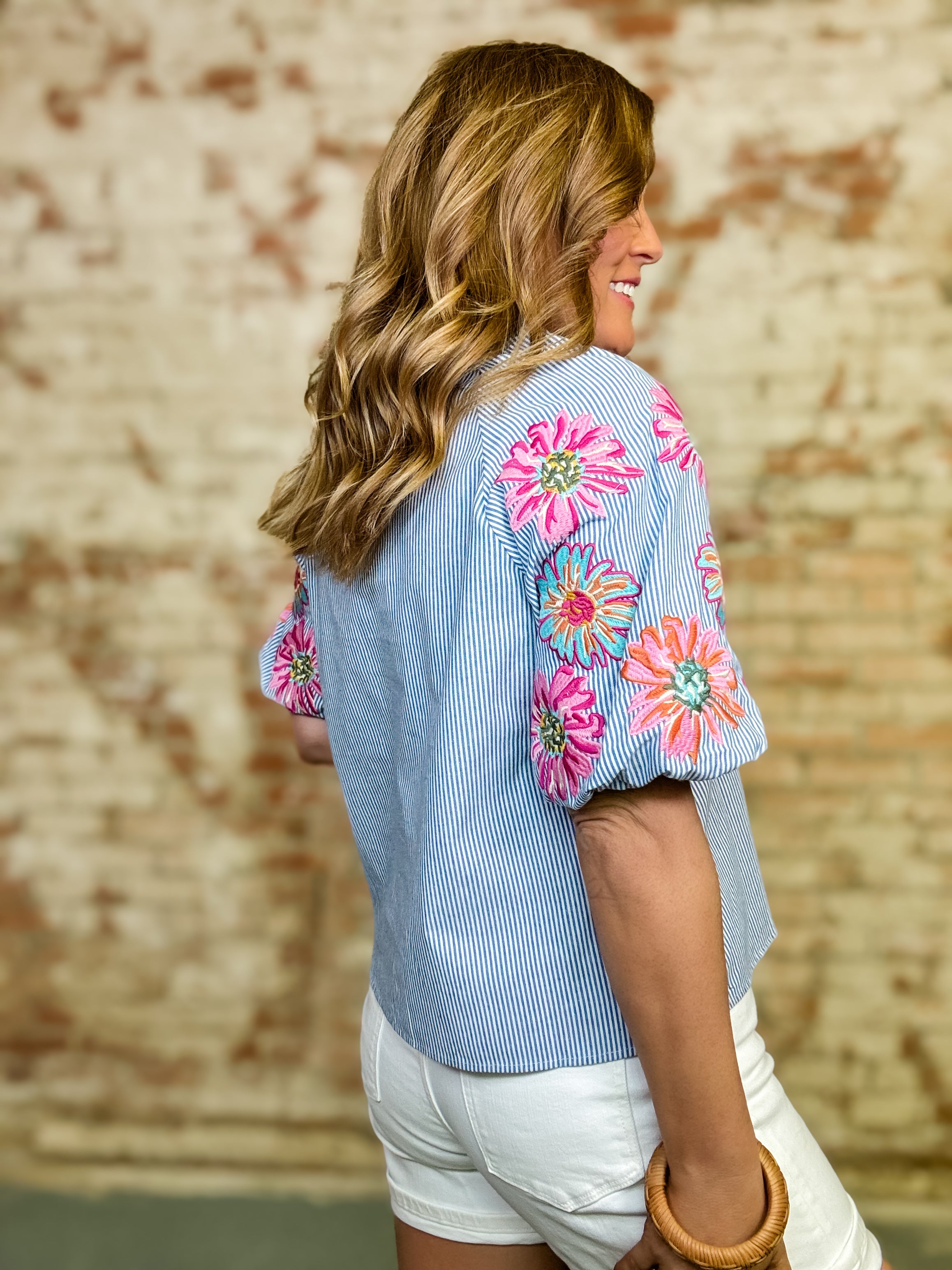 THML Wrenley Embroidered Top