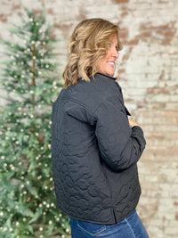 Gretta Flower Stitch Quilted Jacket