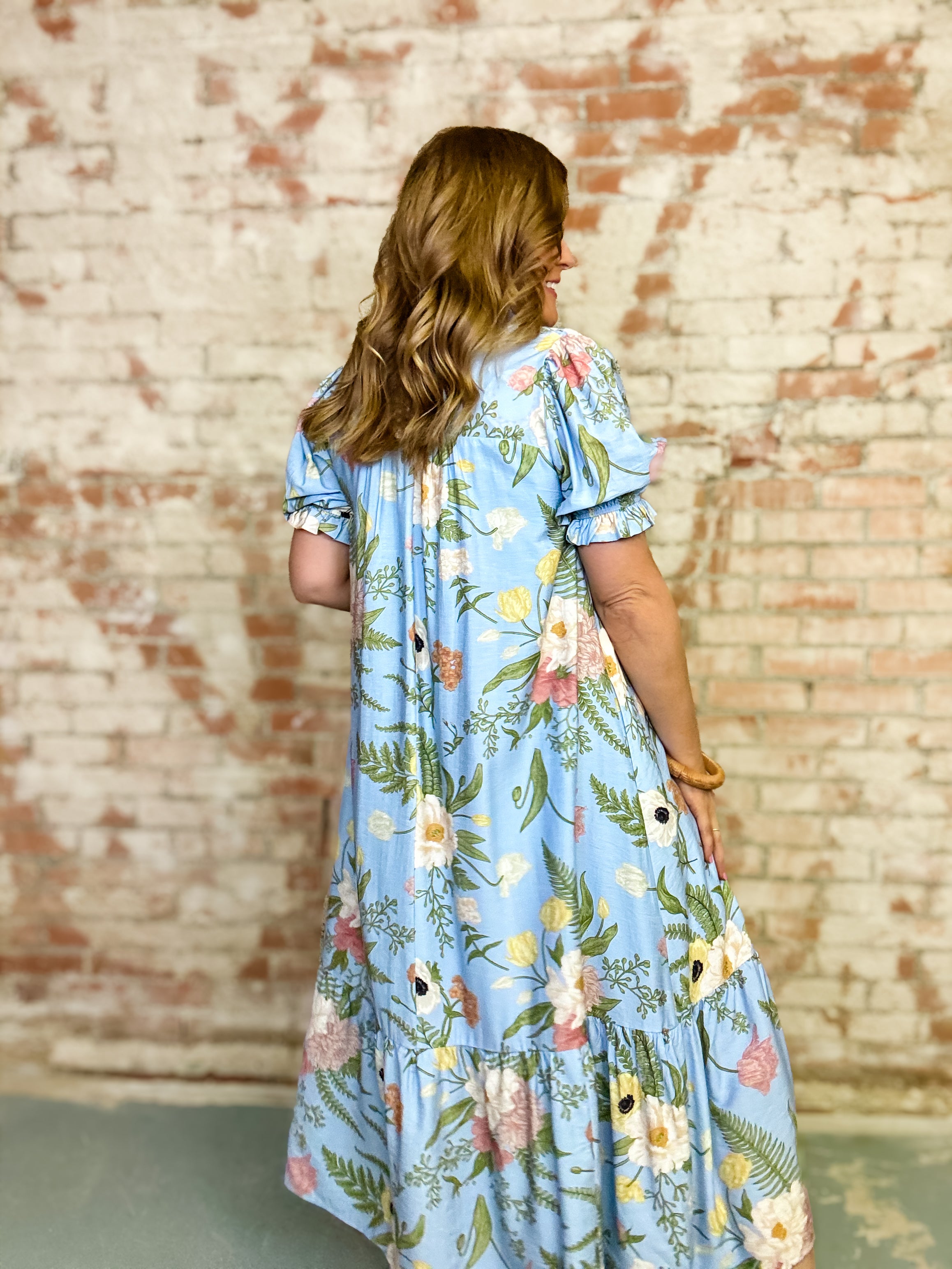 Luella Floral Midi Dress