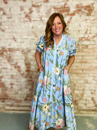 Luella Floral Midi Dress