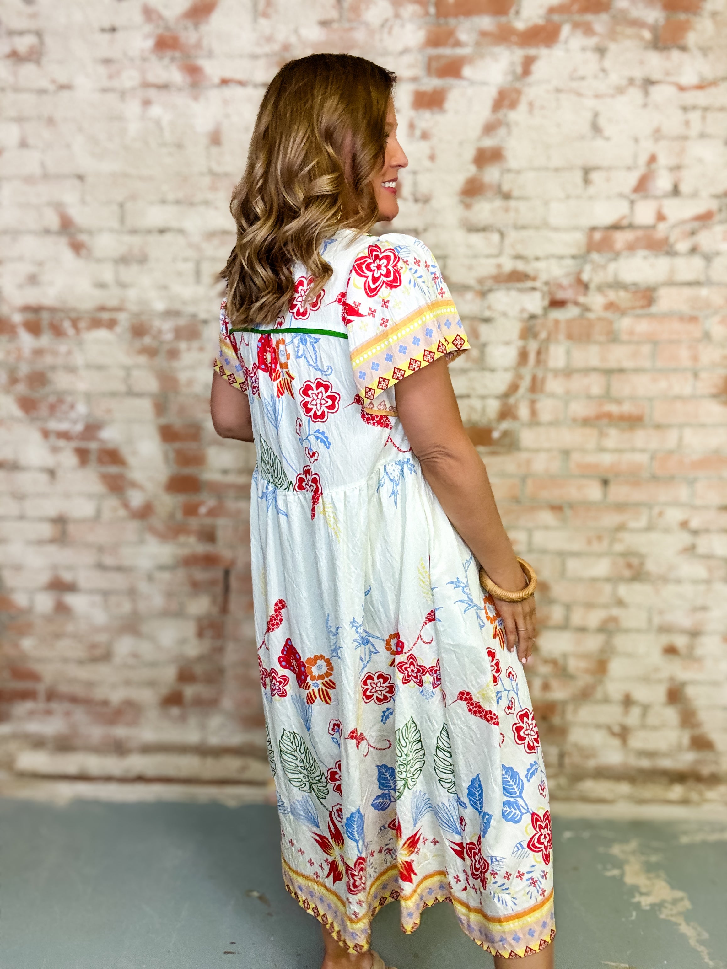 Esra Boho Midi Dress