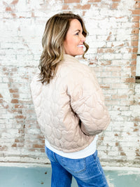 Beatrice Heart Quilted Jacket