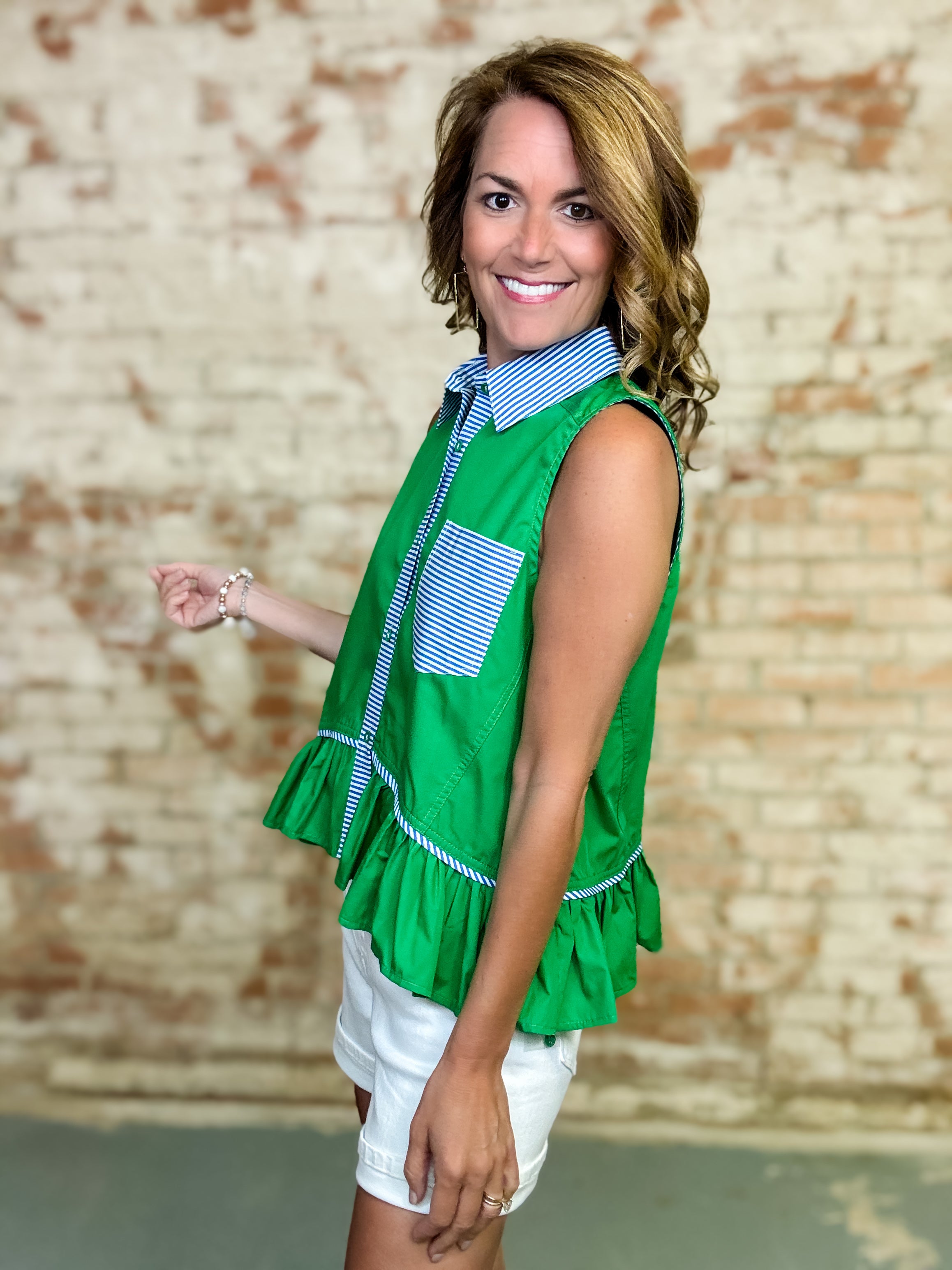 Katie Ruffle Top