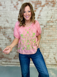 Ivy Jane Saphielle Embroidered Top