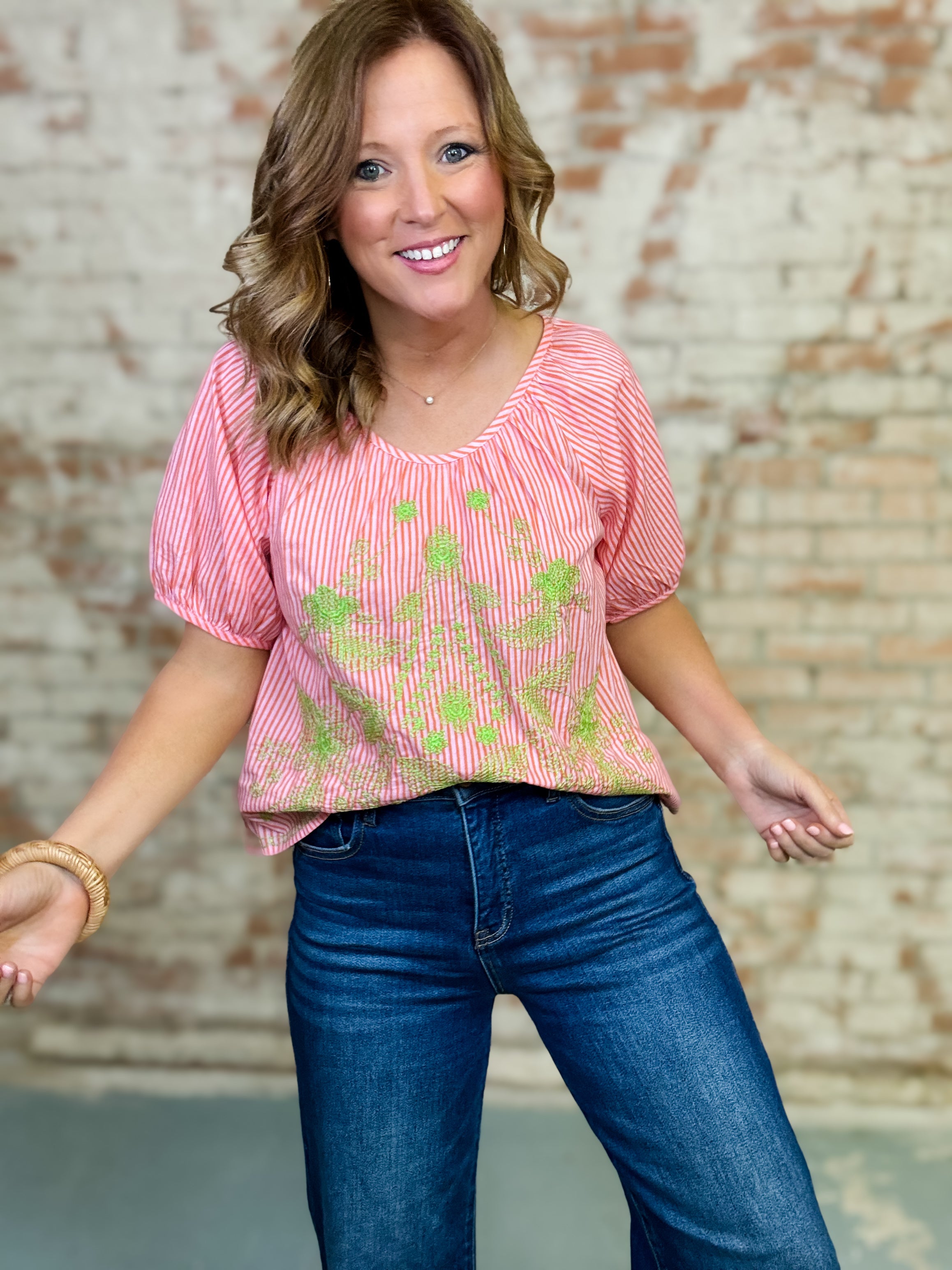 Ivy Jane Saphielle Embroidered Top