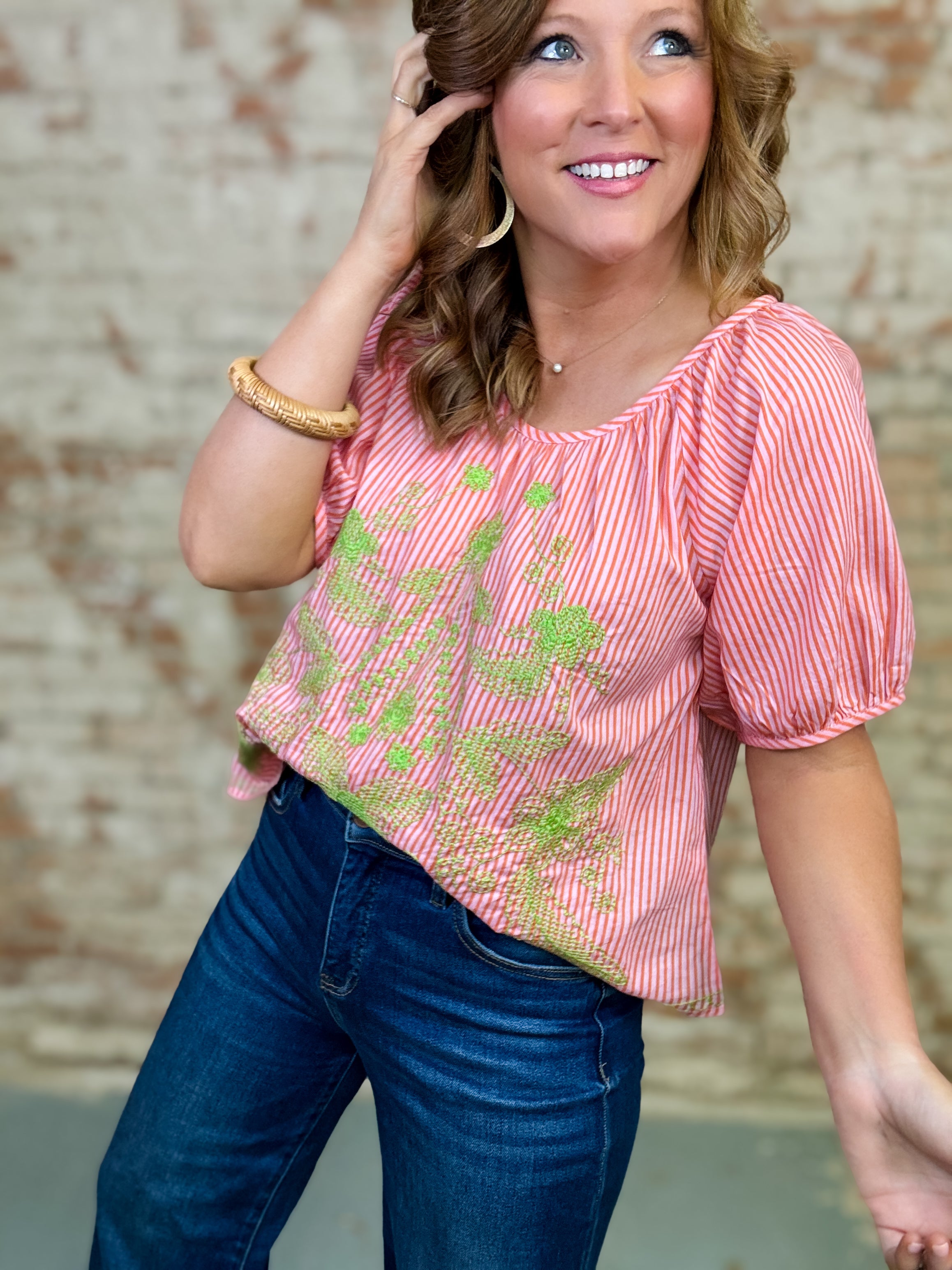 Ivy Jane Saphielle Embroidered Top