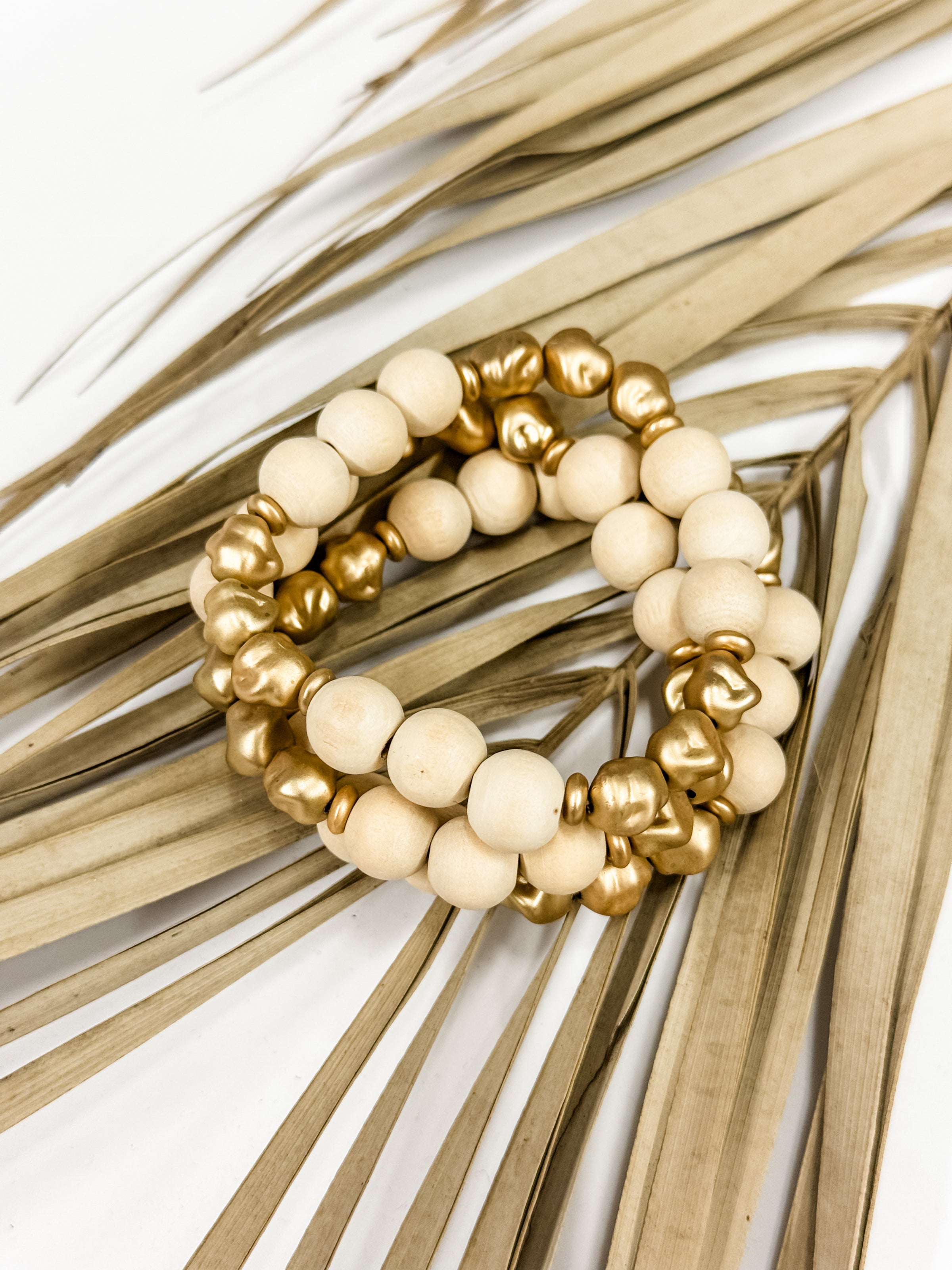 Holly Two Tone Wood Bracelets