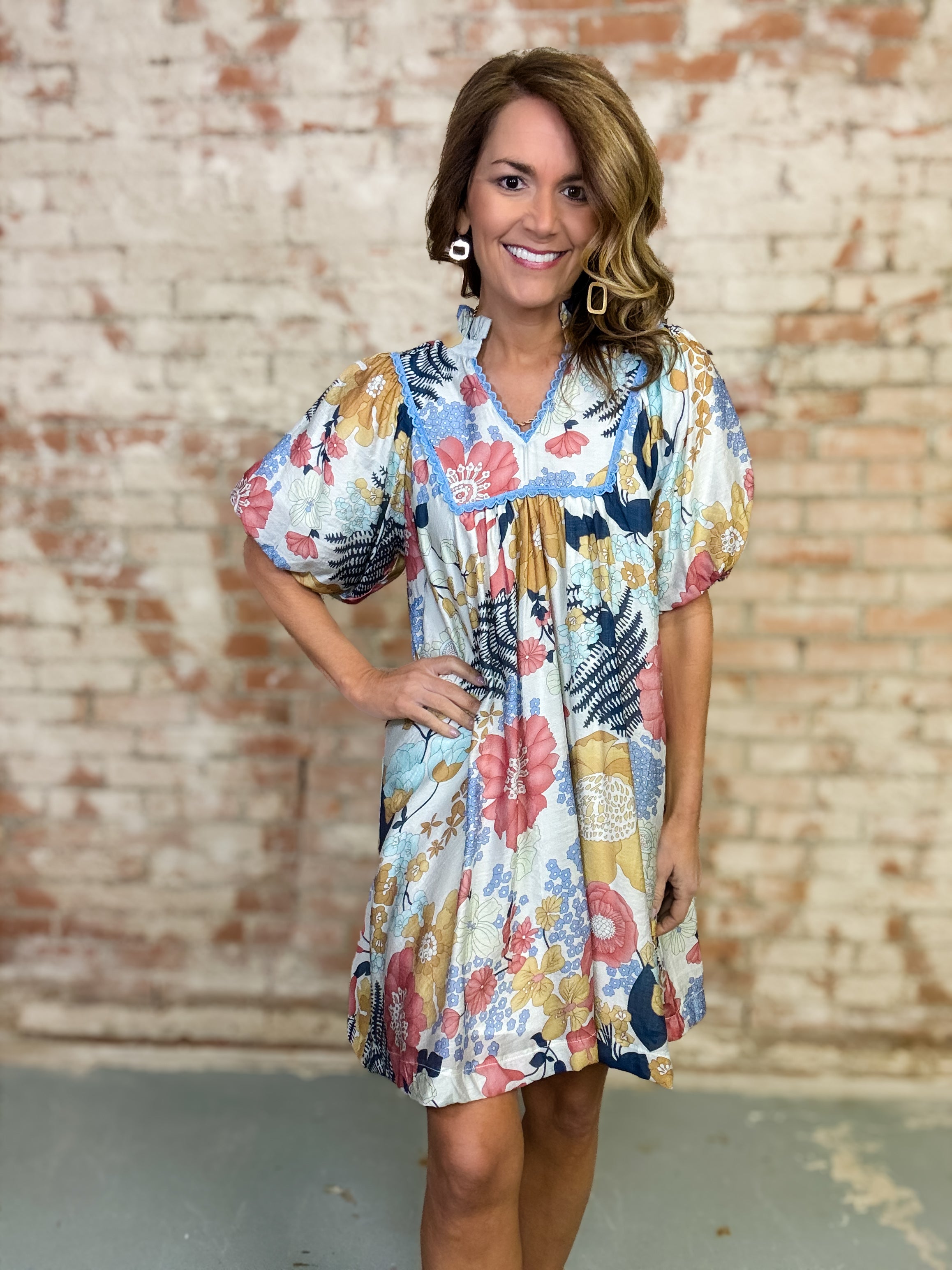 Ophira Floral Babydoll Dress