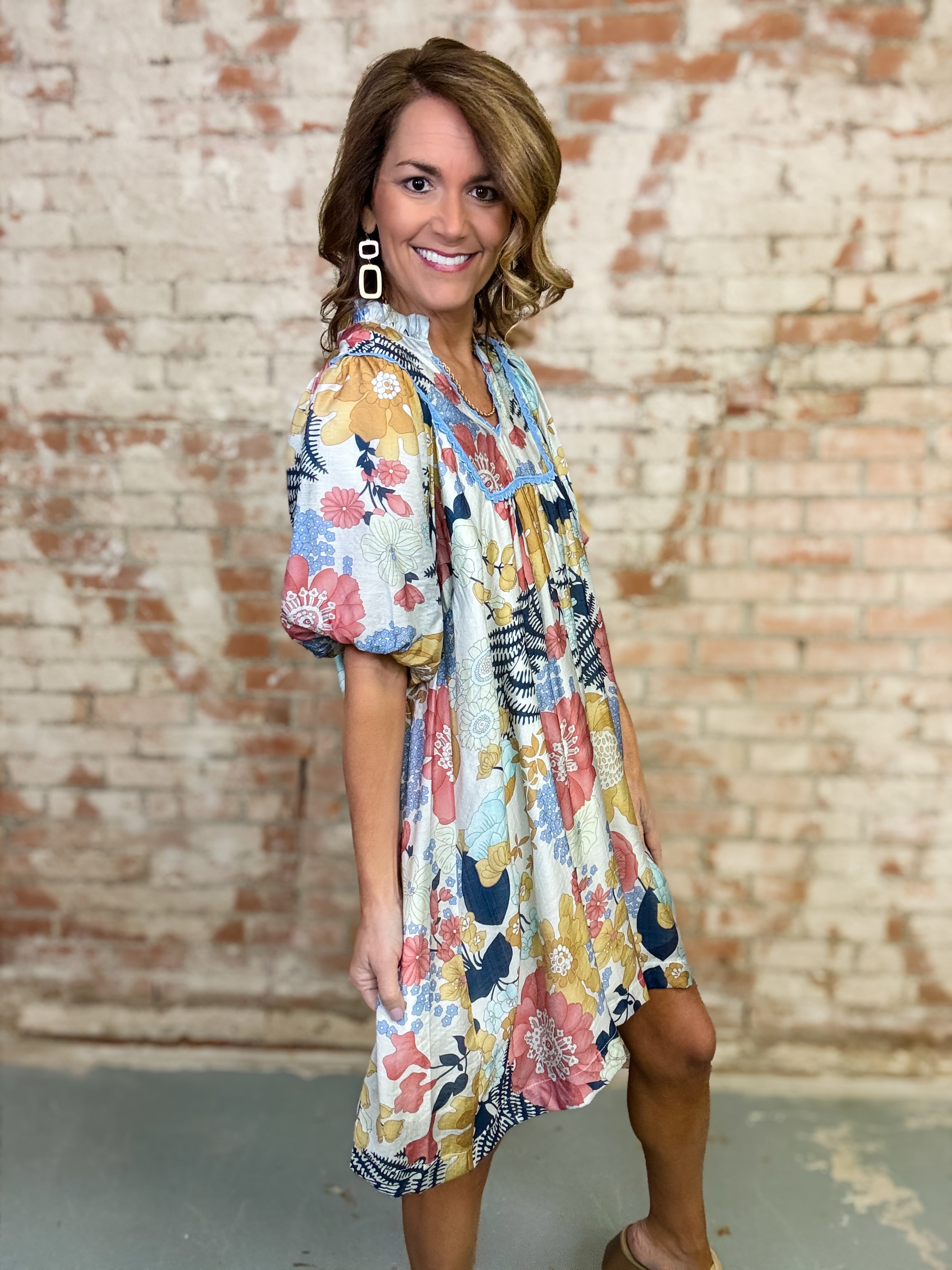 Ophira Floral Babydoll Dress