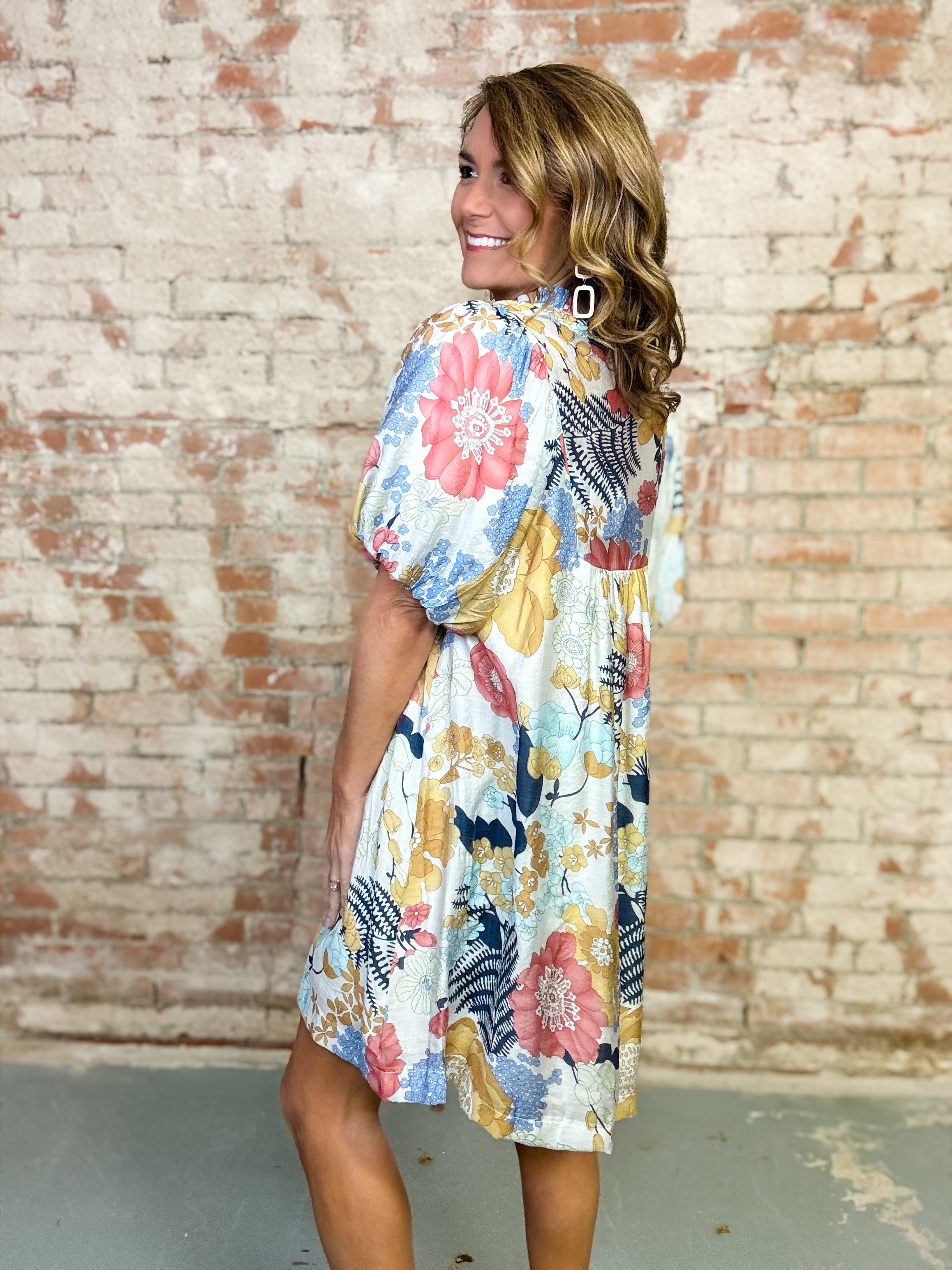 Ophira Floral Babydoll Dress