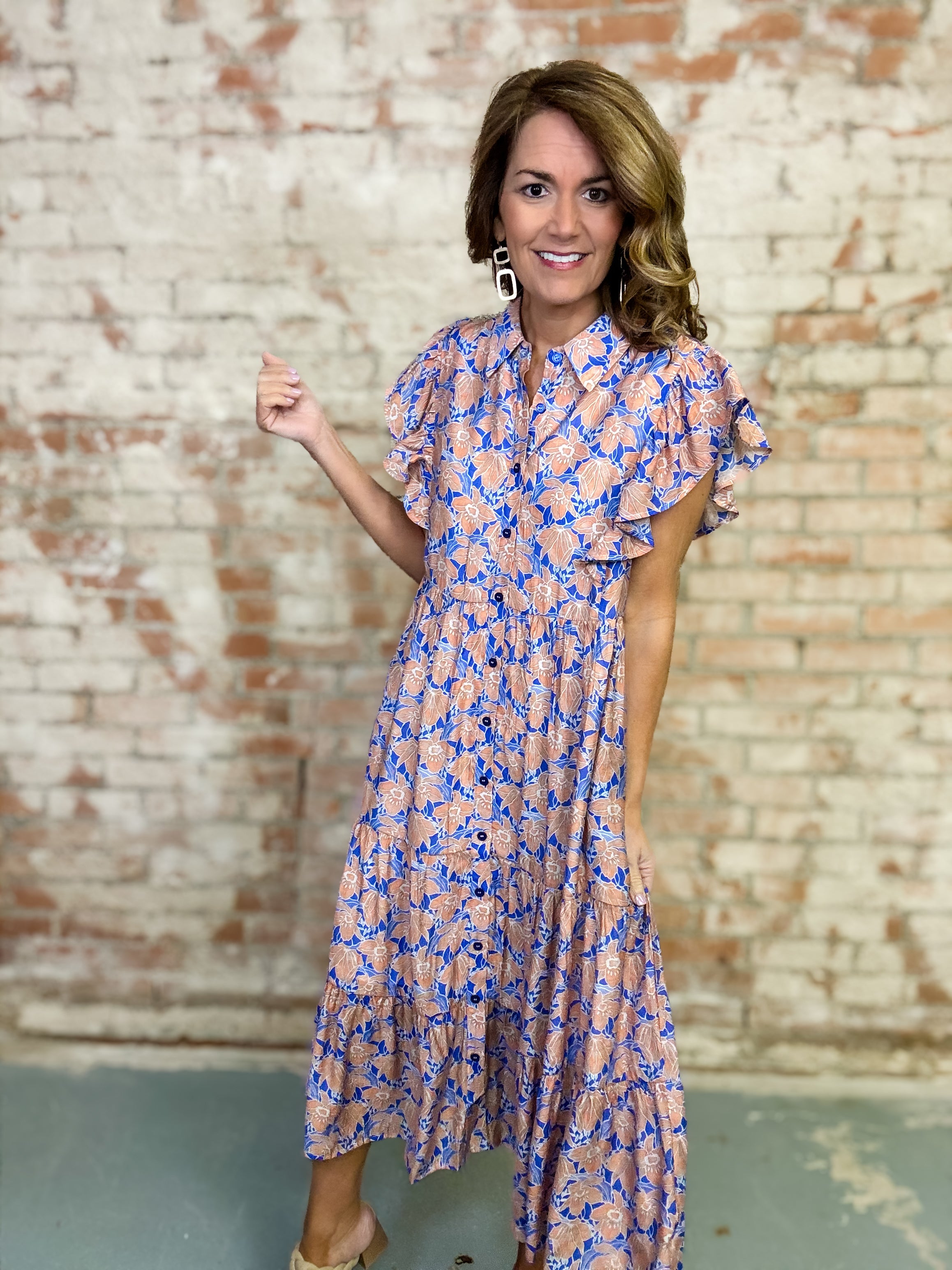 Blaire Floral Midi Dress