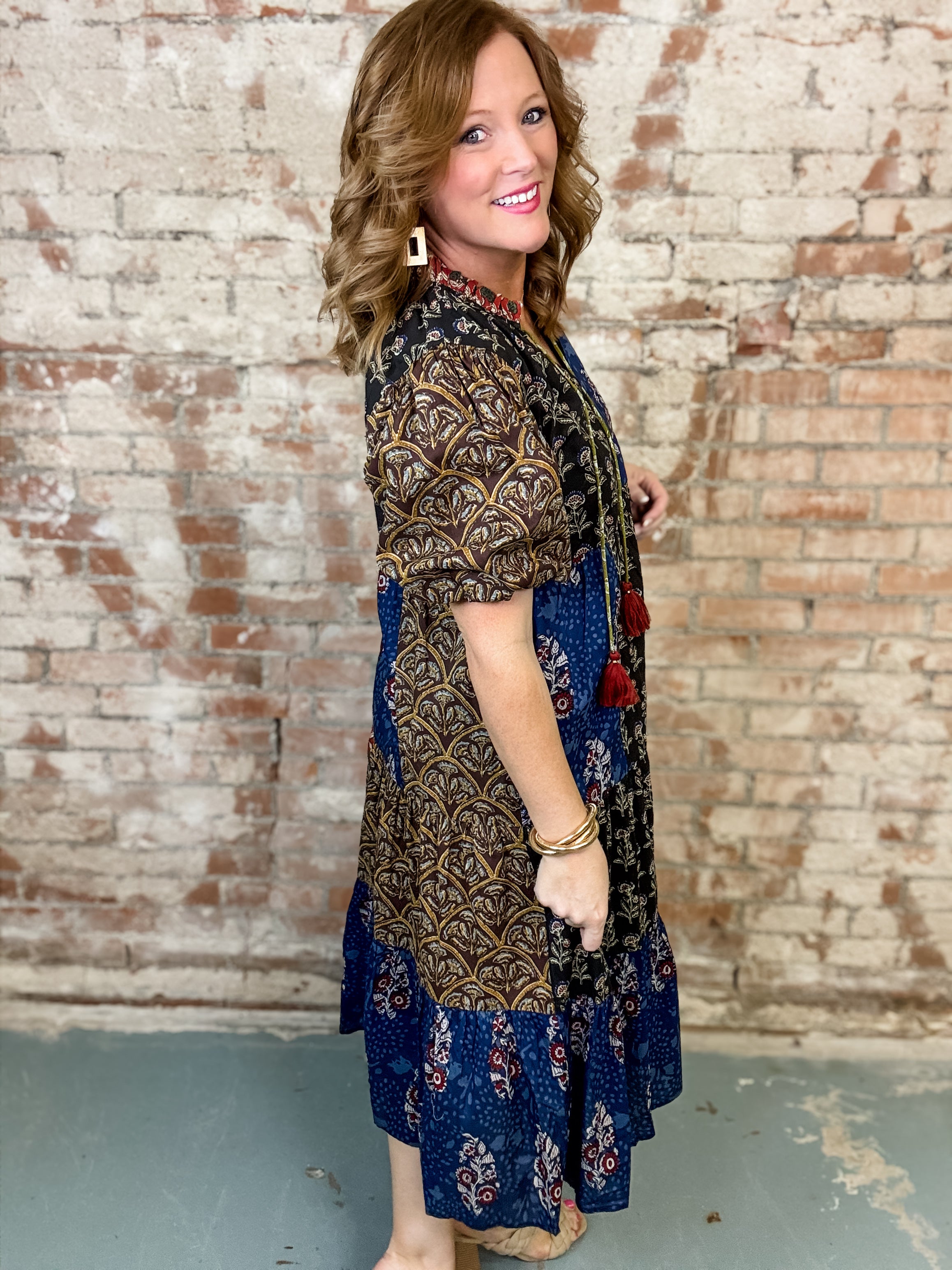 THML Boho Patchwork Dress