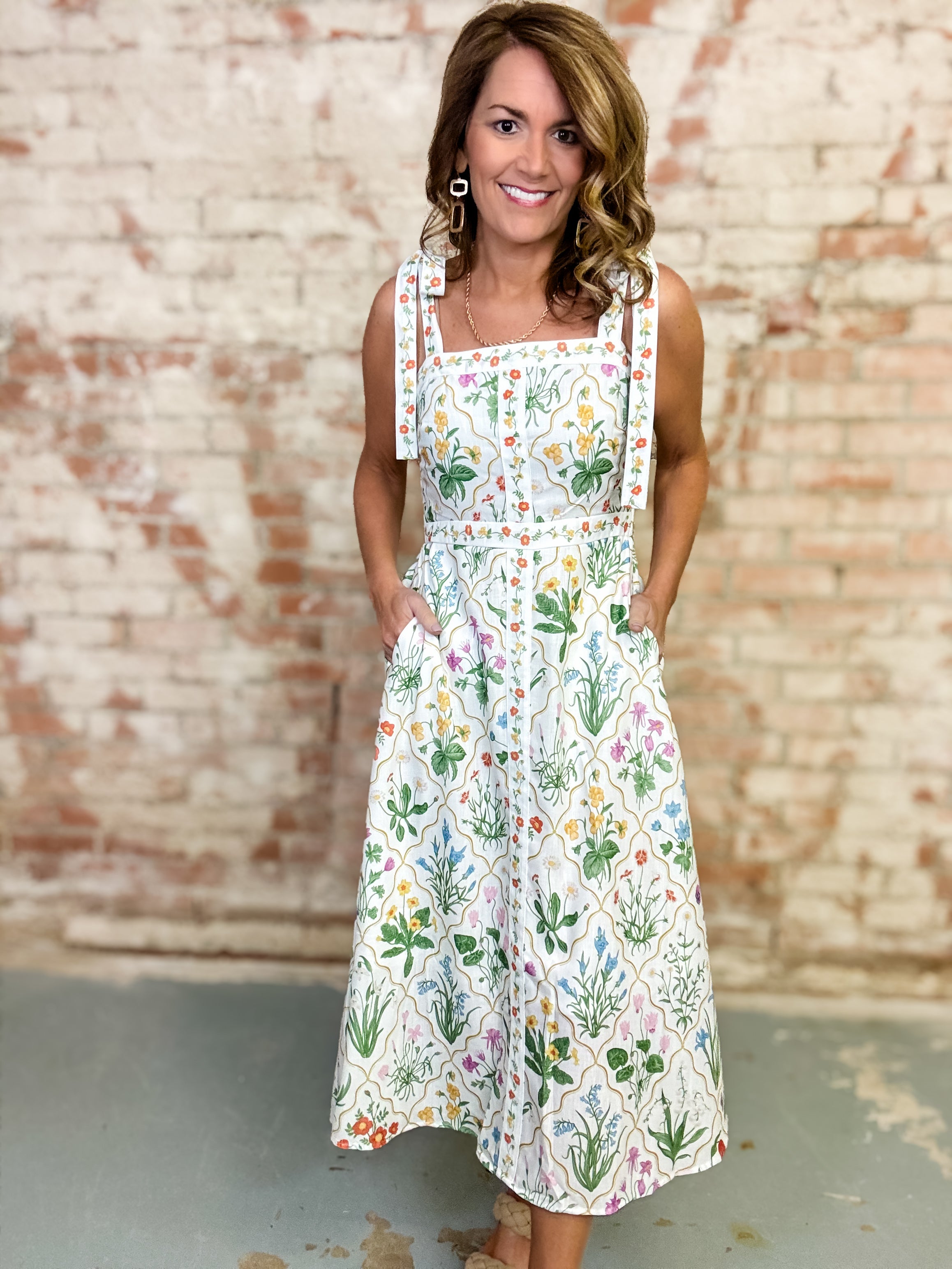 Kenedie Floral Midi Dress