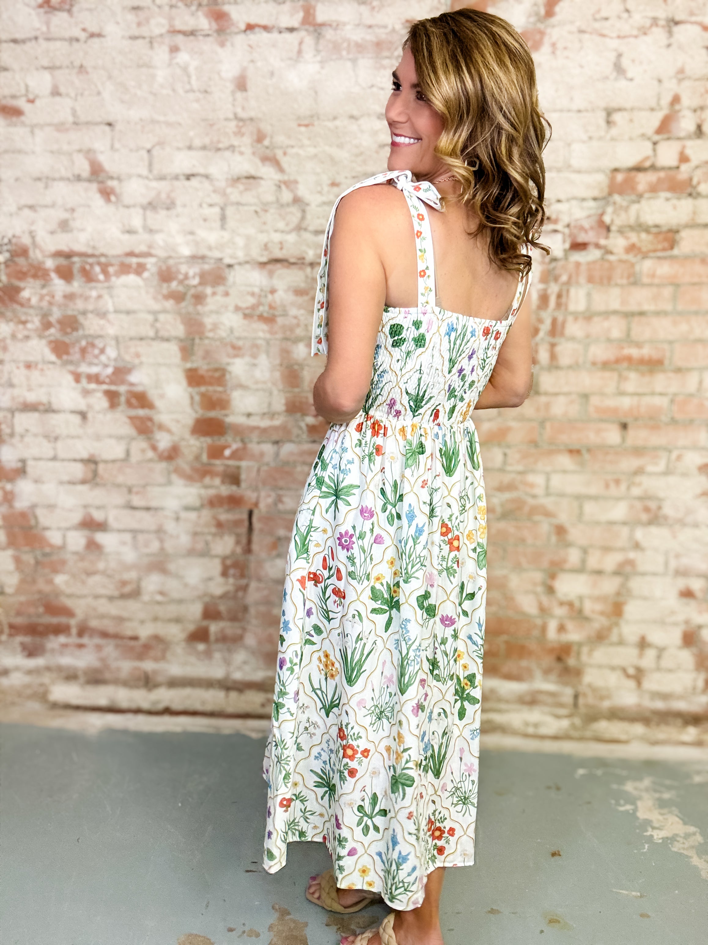 Kenedie Floral Midi Dress