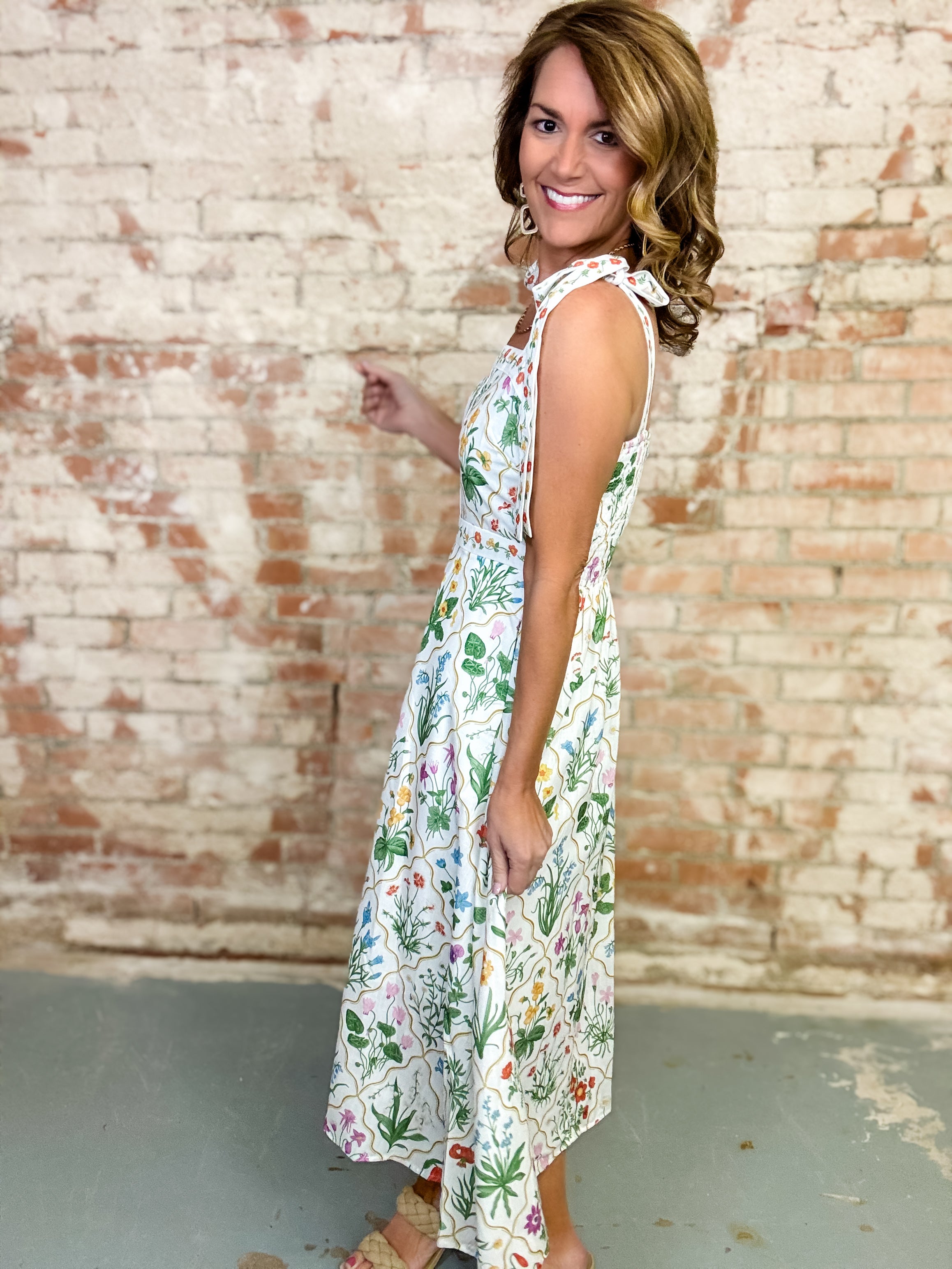 Kenedie Floral Midi Dress