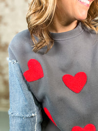 Lori Embroidered Heart Top