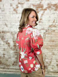 Adeline Mixed Floral Top