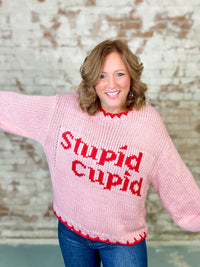 Stupid Cupid Knit Sweater