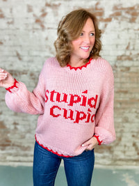 Stupid Cupid Knit Sweater