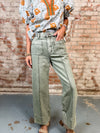 Olive Wide Leg Pants
