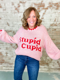 Stupid Cupid Knit Sweater