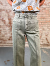 Olive Wide Leg Pants