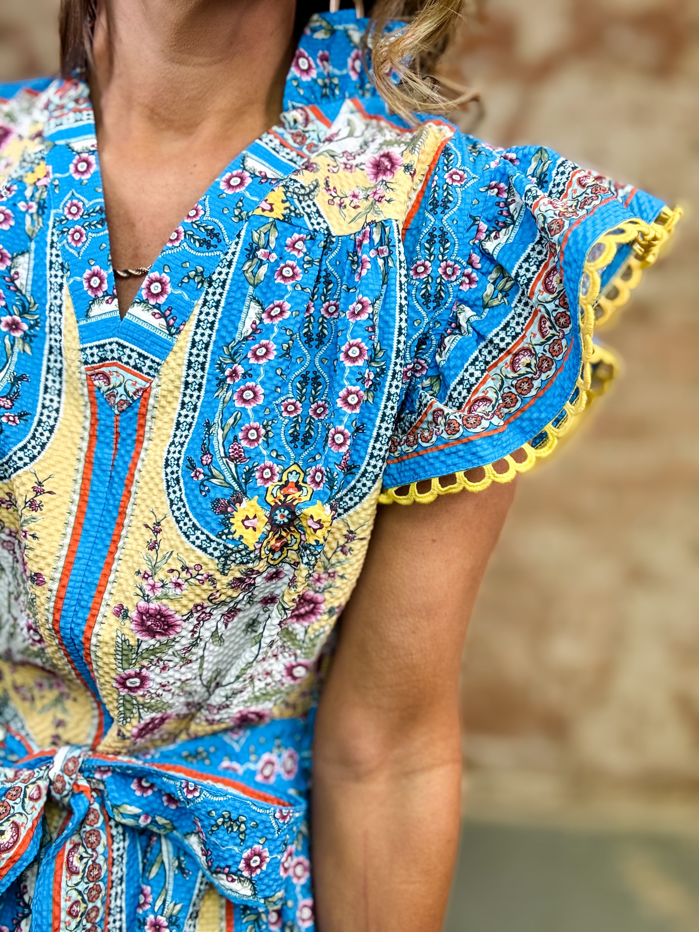 Tess Flutter Sleeve Dress