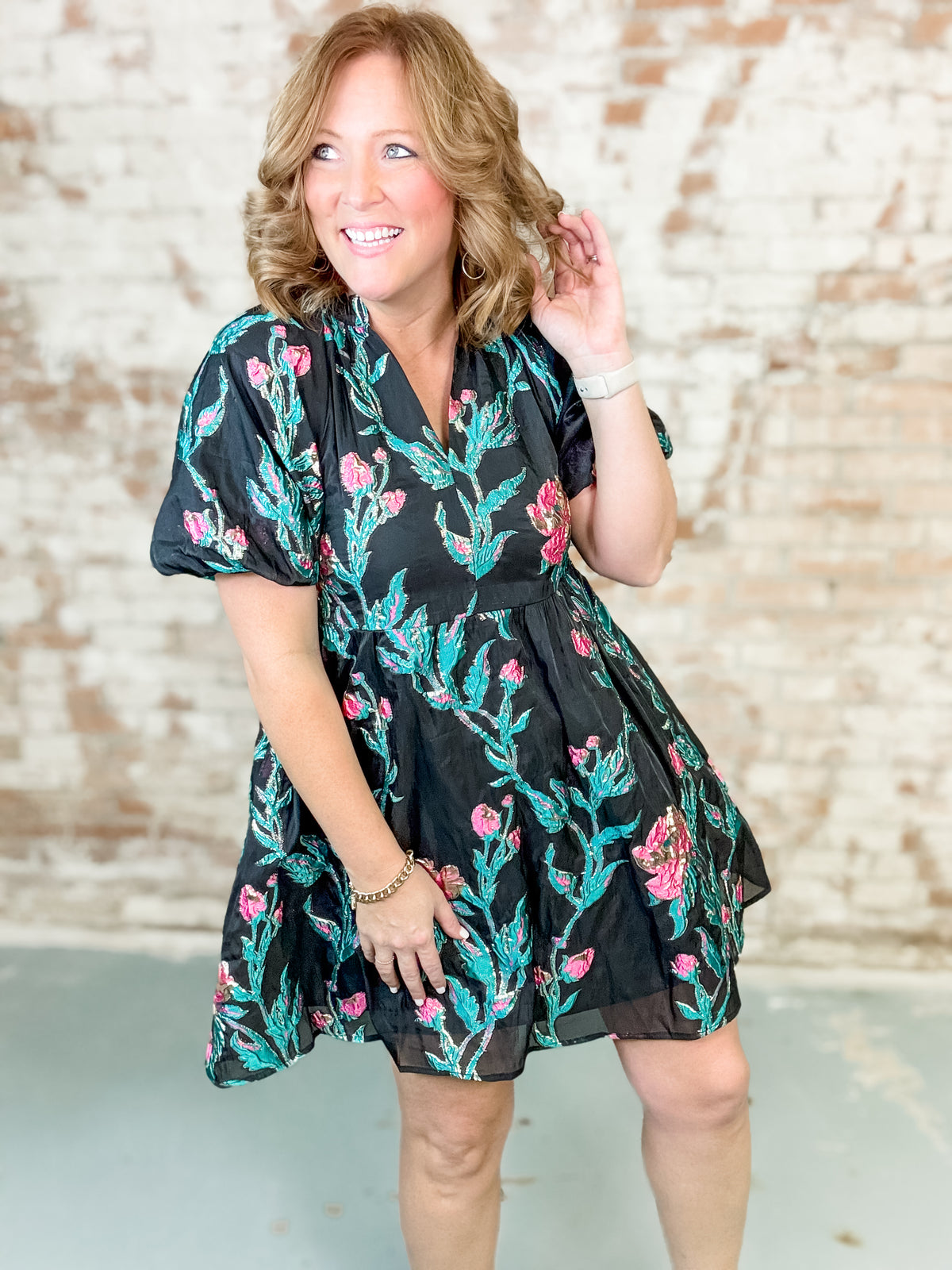 THML Janice Floral Dress