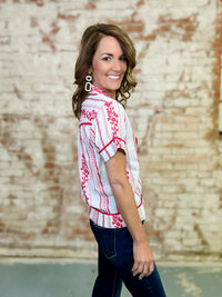 Sister Mary Islae Embroidered Top
