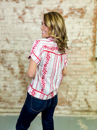 Sister Mary Islae Embroidered Top