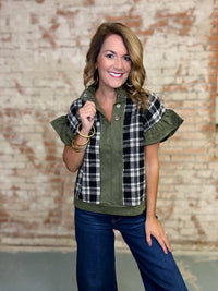Grayson Plaid Top