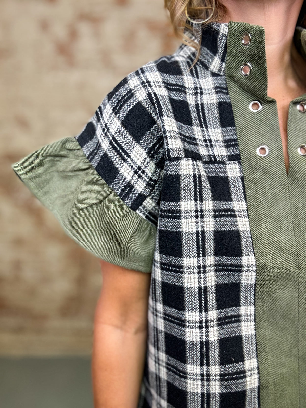 Grayson Plaid Top